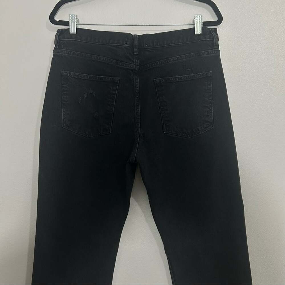 We The Free People Bren Black Magic Button Fly Boyfriend Distressed Jeans Sz 30 - Picture 11 of 13